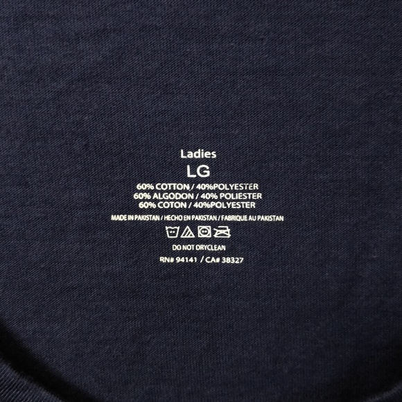 "Blessed Nana" Long Tunic Top - Navy - Picture 5 of 5